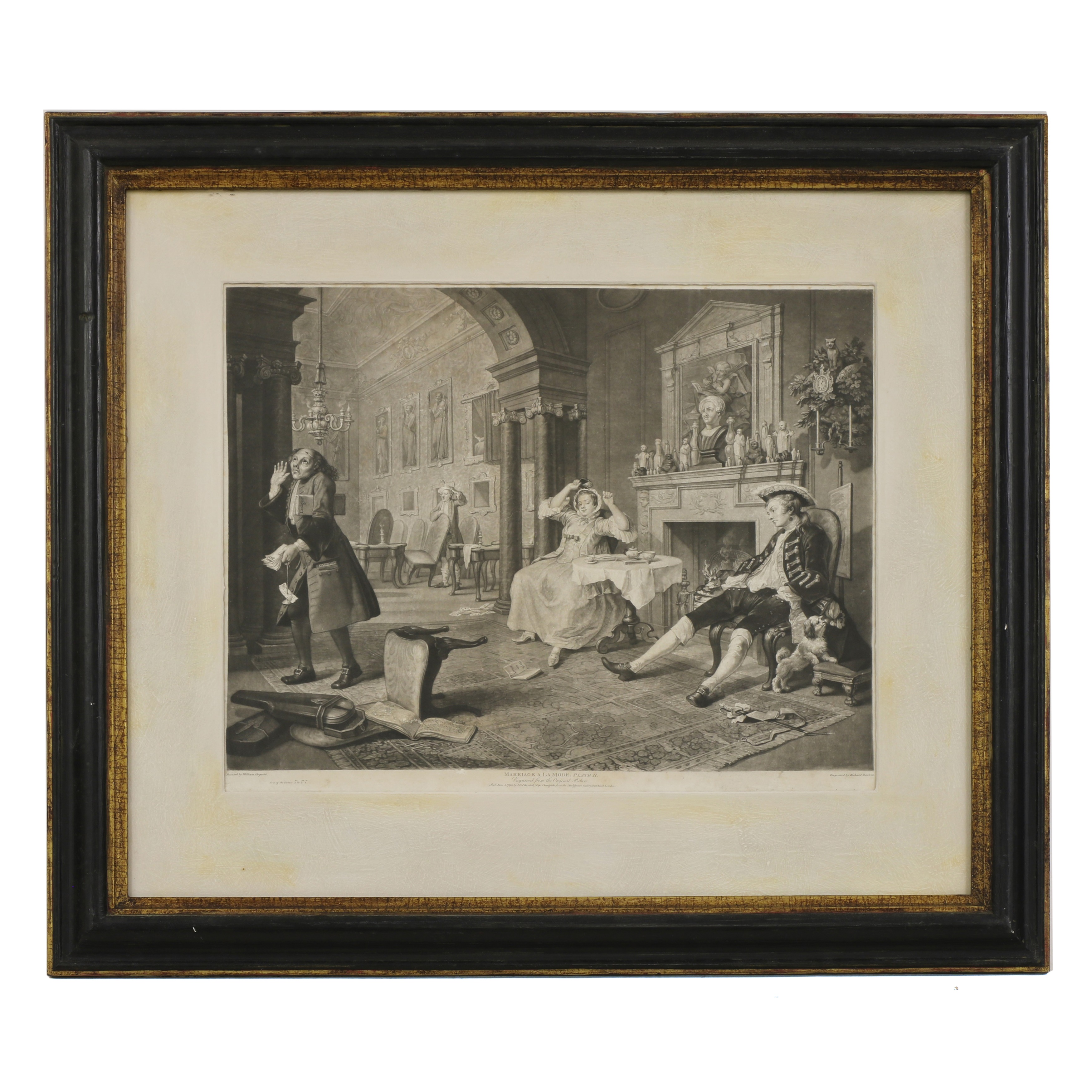 Richard Earlom (1743-1822) after William Hogarth Marriage a la Mode, six mezzotints